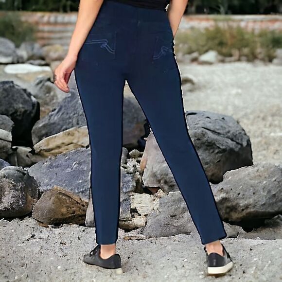 Women With Control Jeans 4 Tummy Control Stretch Wonder Denim Renee Goldstein - Picture 13 of 16